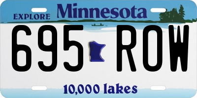 MN license plate 695ROW