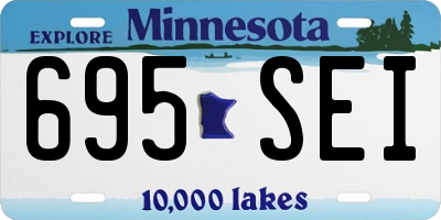 MN license plate 695SEI
