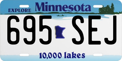MN license plate 695SEJ
