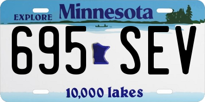 MN license plate 695SEV