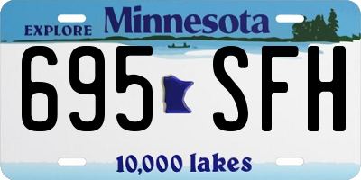MN license plate 695SFH