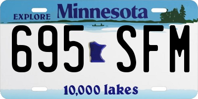 MN license plate 695SFM