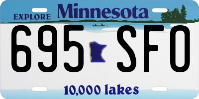 MN license plate 695SFO