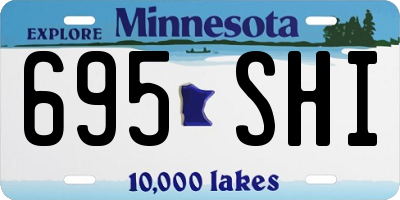 MN license plate 695SHI