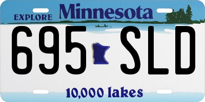 MN license plate 695SLD