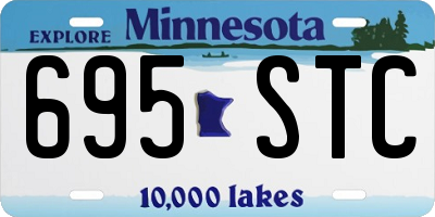 MN license plate 695STC