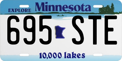 MN license plate 695STE