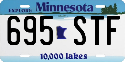 MN license plate 695STF
