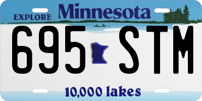 MN license plate 695STM