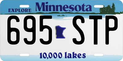 MN license plate 695STP