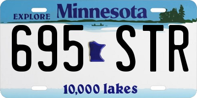 MN license plate 695STR