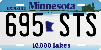 MN license plate 695STS