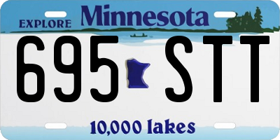 MN license plate 695STT