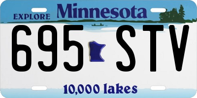 MN license plate 695STV