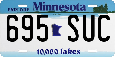 MN license plate 695SUC
