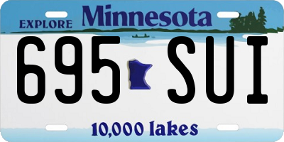 MN license plate 695SUI