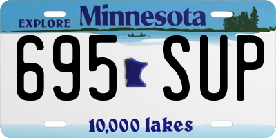 MN license plate 695SUP