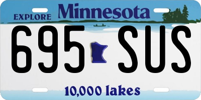 MN license plate 695SUS