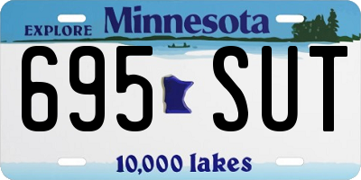 MN license plate 695SUT