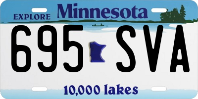 MN license plate 695SVA