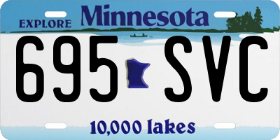 MN license plate 695SVC