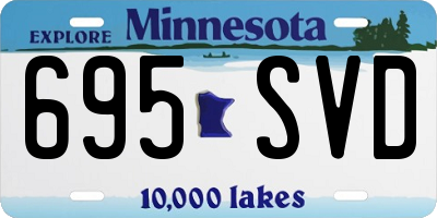 MN license plate 695SVD