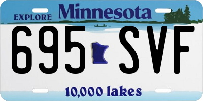 MN license plate 695SVF