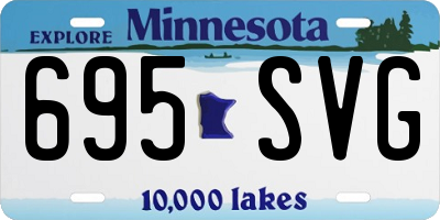 MN license plate 695SVG
