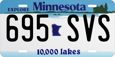 MN license plate 695SVS