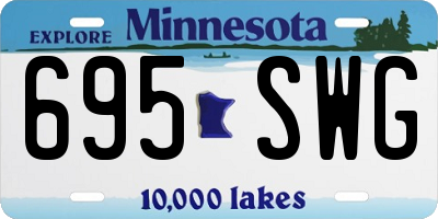 MN license plate 695SWG