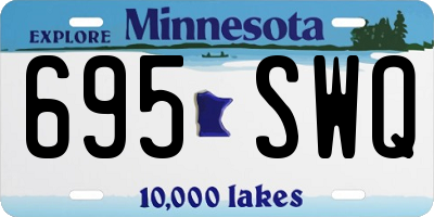 MN license plate 695SWQ