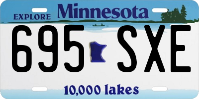 MN license plate 695SXE
