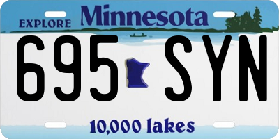 MN license plate 695SYN