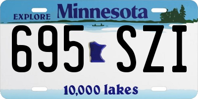MN license plate 695SZI
