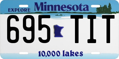 MN license plate 695TIT