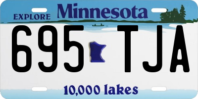 MN license plate 695TJA