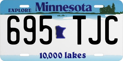 MN license plate 695TJC