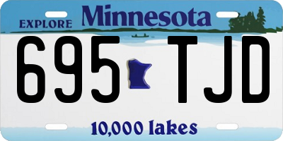 MN license plate 695TJD
