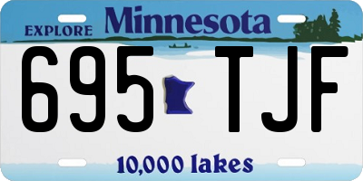 MN license plate 695TJF
