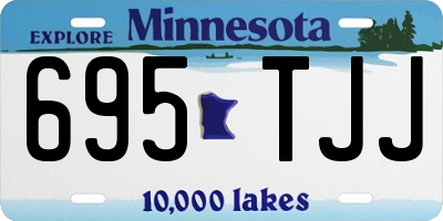 MN license plate 695TJJ