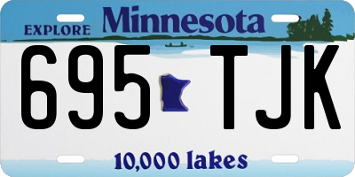 MN license plate 695TJK