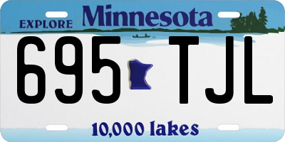 MN license plate 695TJL
