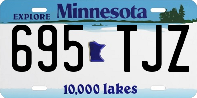 MN license plate 695TJZ