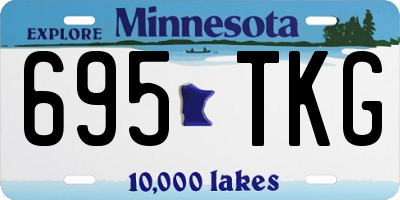 MN license plate 695TKG