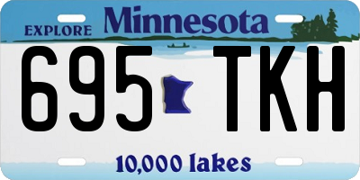 MN license plate 695TKH