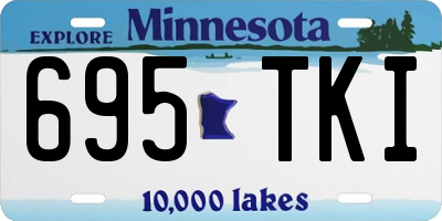 MN license plate 695TKI