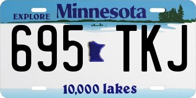 MN license plate 695TKJ
