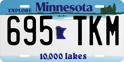 MN license plate 695TKM