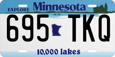 MN license plate 695TKQ