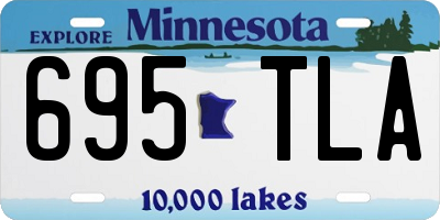 MN license plate 695TLA